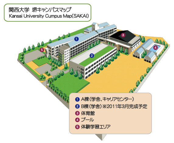 関西大学 堺キャンパスマップ